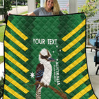 Custom Australia Field Hockey Quilt Go Champions Kookaburras National Color