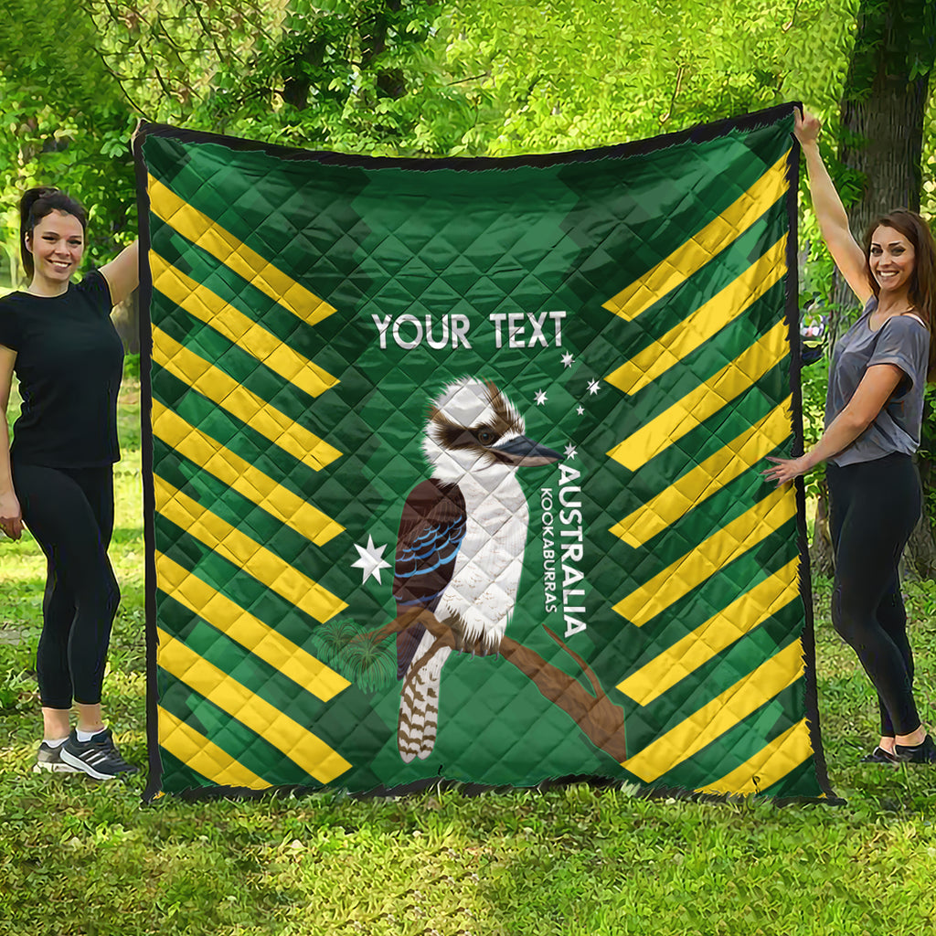 Custom Australia Field Hockey Quilt Go Champions Kookaburras National Color