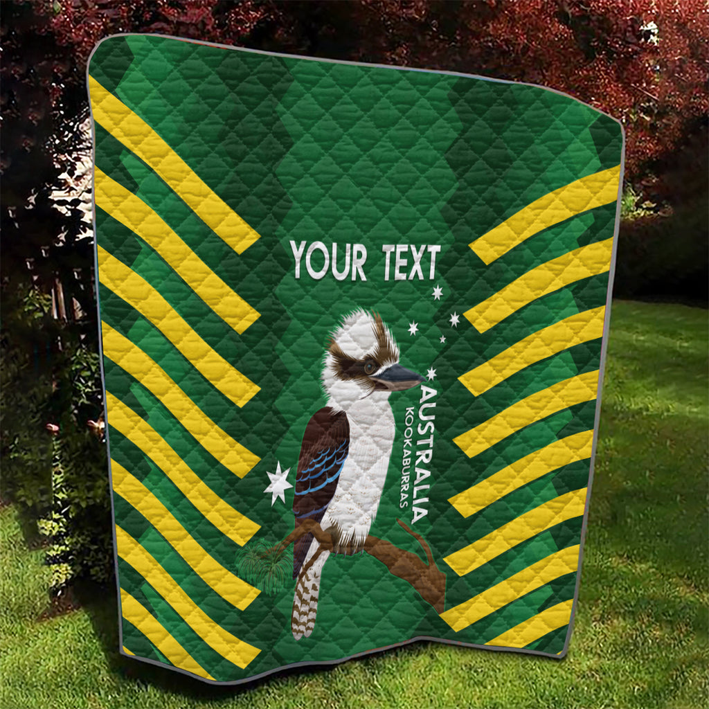 Custom Australia Field Hockey Quilt Go Champions Kookaburras National Color
