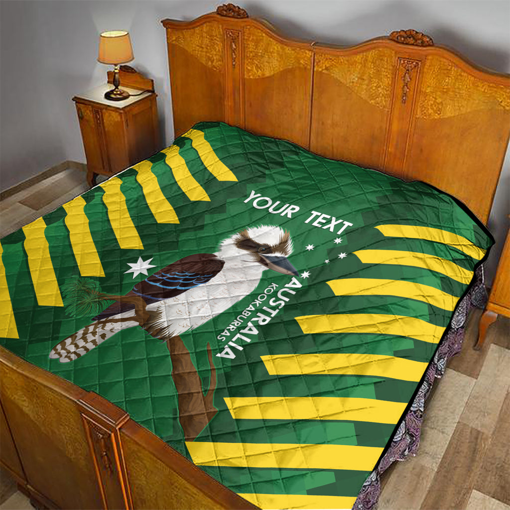 Custom Australia Field Hockey Quilt Go Champions Kookaburras National Color