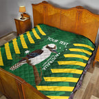 Custom Australia Field Hockey Quilt Go Champions Kookaburras National Color