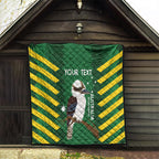 Custom Australia Field Hockey Quilt Go Champions Kookaburras National Color