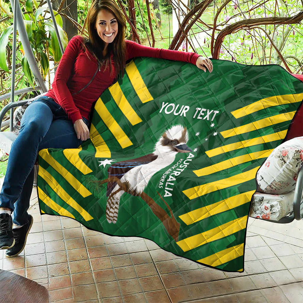 Custom Australia Field Hockey Quilt Go Champions Kookaburras National Color
