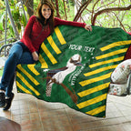 Custom Australia Field Hockey Quilt Go Champions Kookaburras National Color