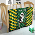 Custom Australia Field Hockey Quilt Go Champions Kookaburras National Color