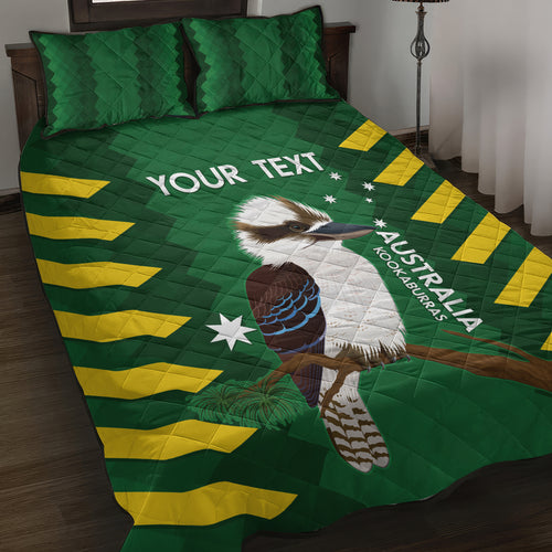 Custom Australia Field Hockey Quilt Bed Set Go Champions Kookaburras National Color