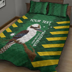 Custom Australia Field Hockey Quilt Bed Set Go Champions Kookaburras National Color