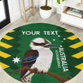 Custom Australia Field Hockey Round Carpet Go Champions Kookaburras National Color