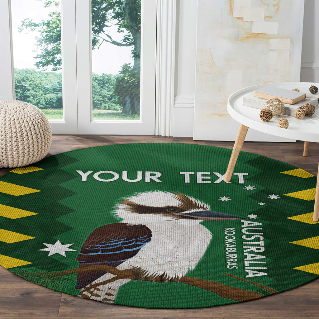 Custom Australia Field Hockey Round Carpet Go Champions Kookaburras National Color