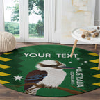 Custom Australia Field Hockey Round Carpet Go Champions Kookaburras National Color