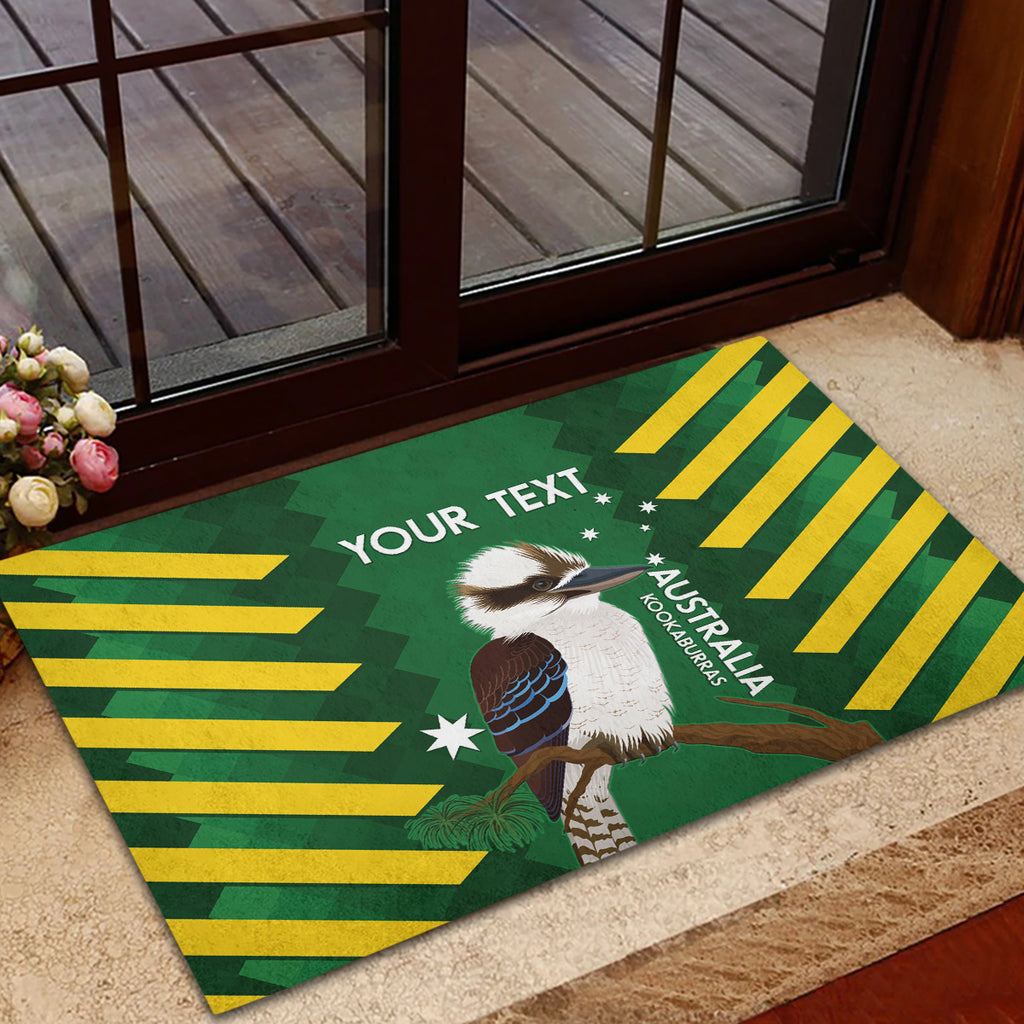Custom Australia Field Hockey Rubber Doormat Go Champions Kookaburras National Color