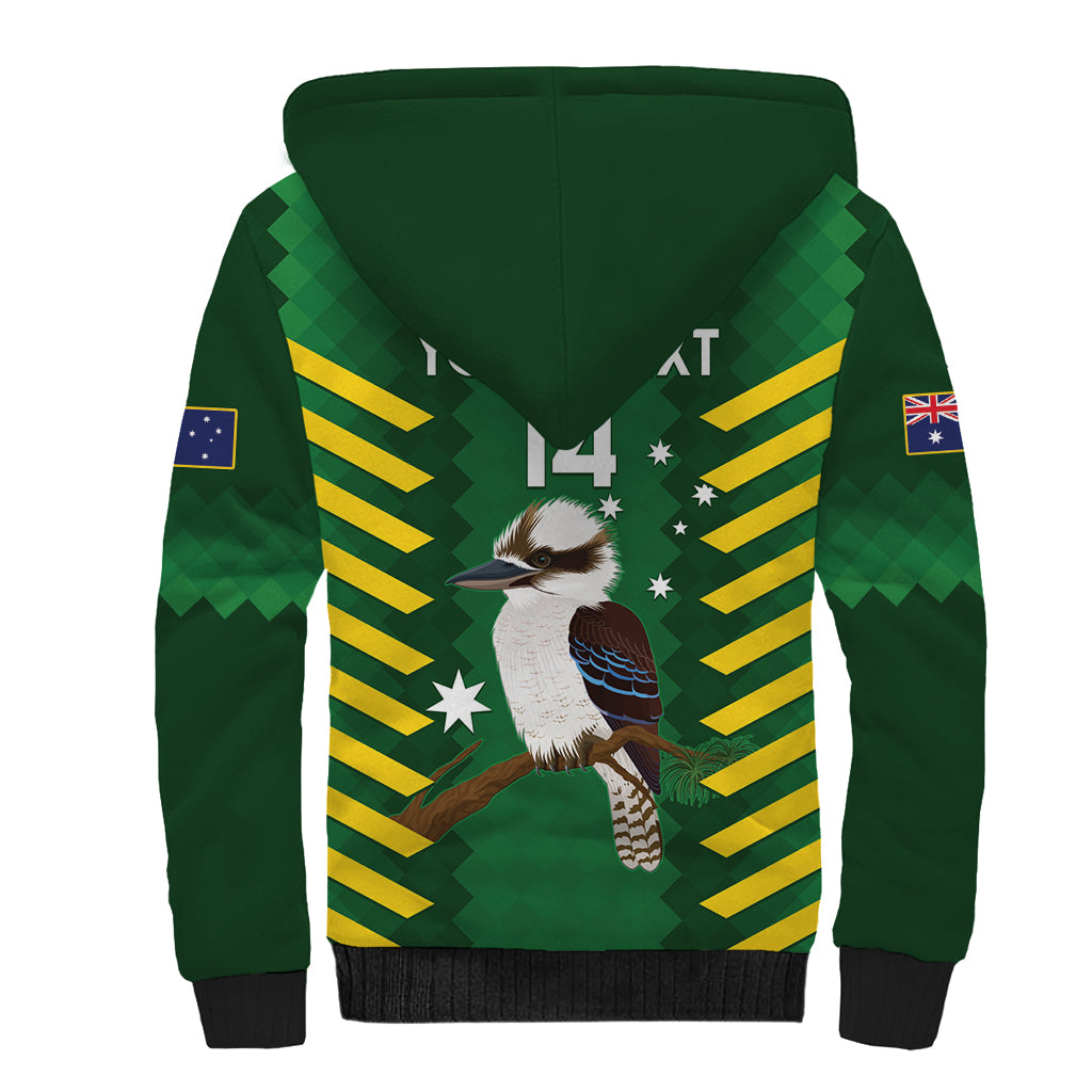 Custom Australia Field Hockey Sherpa Hoodie Go Champions Kookaburras National Color