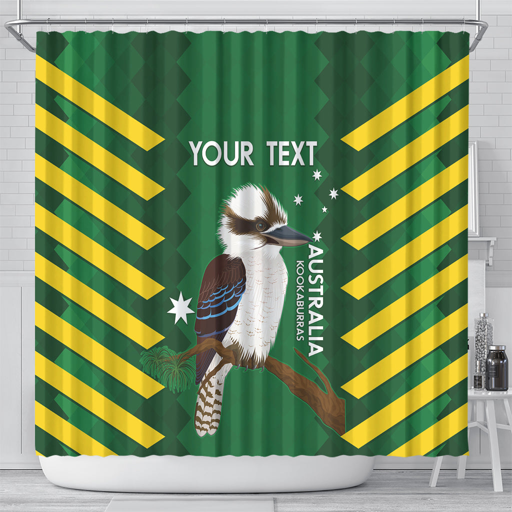 Custom Australia Field Hockey Shower Curtain Go Champions Kookaburras National Color