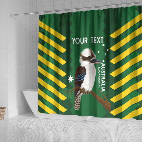 Custom Australia Field Hockey Shower Curtain Go Champions Kookaburras National Color