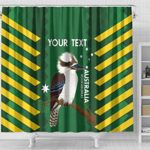 Custom Australia Field Hockey Shower Curtain Go Champions Kookaburras National Color