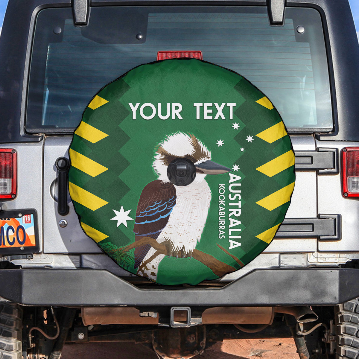 Custom Australia Field Hockey Spare Tire Cover Go Champions Kookaburras National Color