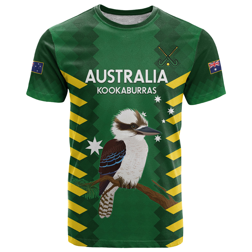 Custom Australia Field Hockey T Shirt Go Champions Kookaburras National Color