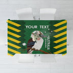 Custom Australia Field Hockey Tablecloth Go Champions Kookaburras National Color