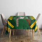Custom Australia Field Hockey Tablecloth Go Champions Kookaburras National Color