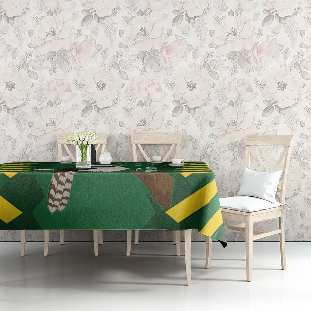 Custom Australia Field Hockey Tablecloth Go Champions Kookaburras National Color