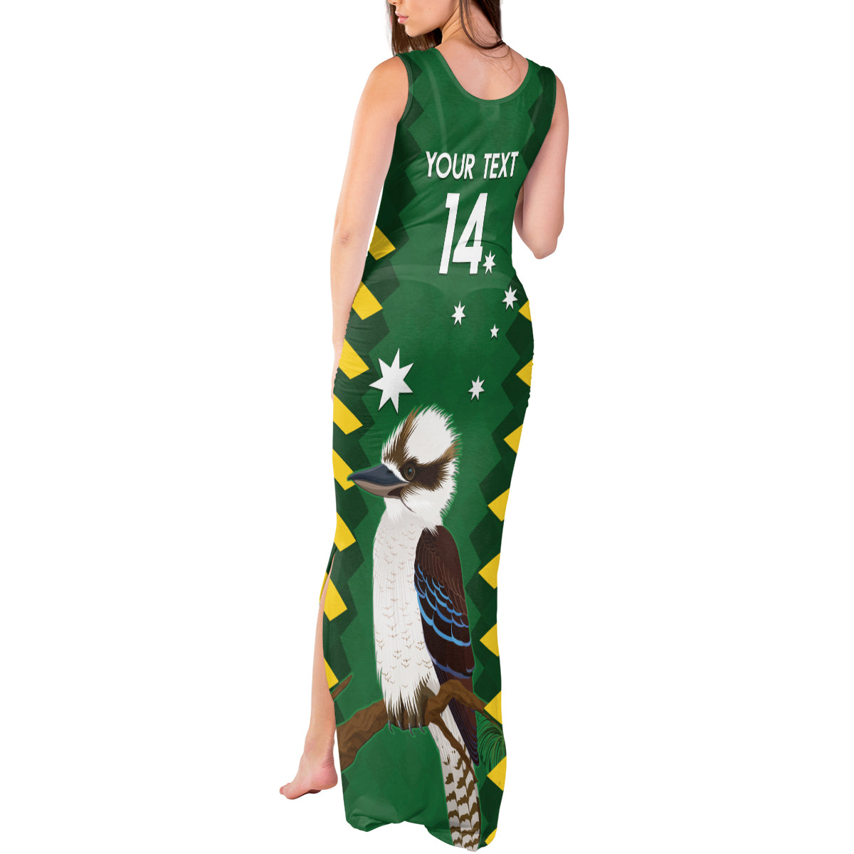 Custom Australia Field Hockey Tank Maxi Dress Go Champions Kookaburras National Color
