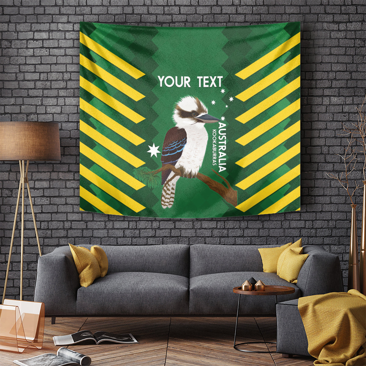Custom Australia Field Hockey Tapestry Go Champions Kookaburras National Color
