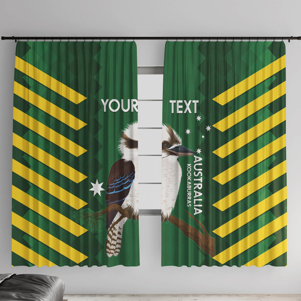 Custom Australia Field Hockey Window Curtain Go Champions Kookaburras National Color