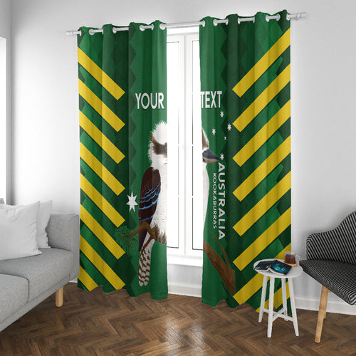 Custom Australia Field Hockey Window Curtain Go Champions Kookaburras National Color