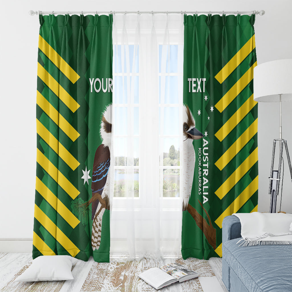 Custom Australia Field Hockey Window Curtain Go Champions Kookaburras National Color