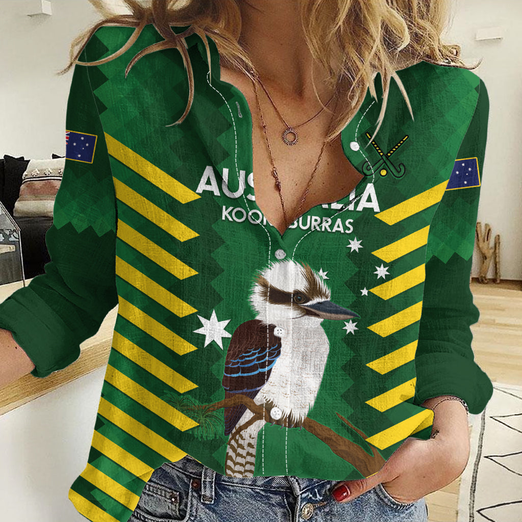 Custom Australia Field Hockey Women Casual Shirt Go Champions Kookaburras National Color