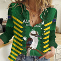 Custom Australia Field Hockey Women Casual Shirt Go Champions Kookaburras National Color