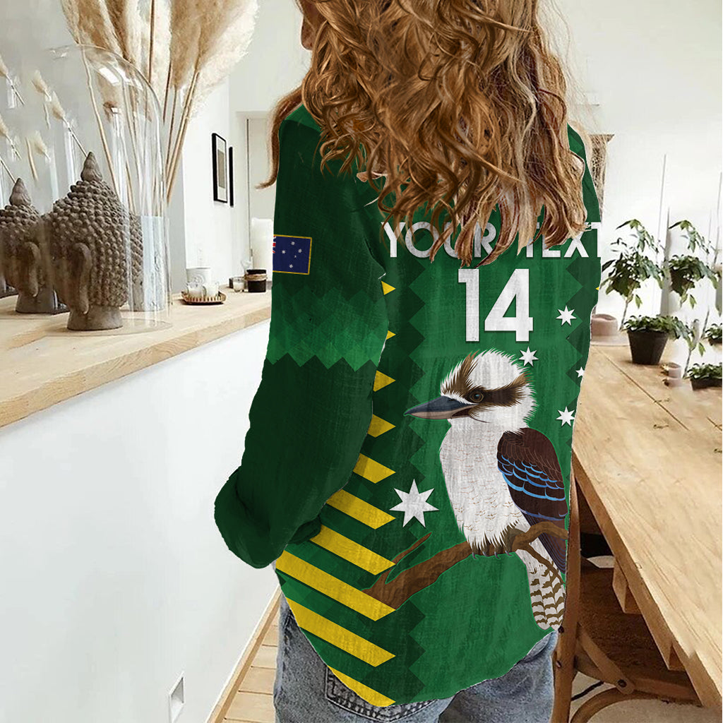 Custom Australia Field Hockey Women Casual Shirt Go Champions Kookaburras National Color