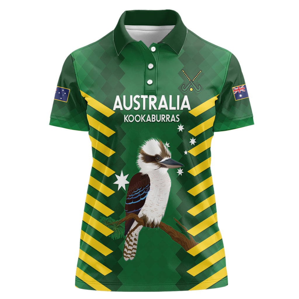 Custom Australia Field Hockey Women Polo Shirt Go Champions Kookaburras National Color