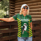 Custom Australia Field Hockey Women Polo Shirt Go Champions Kookaburras National Color