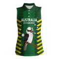 Custom Australia Field Hockey Women Sleeveless Polo Shirt Go Champions Kookaburras National Color