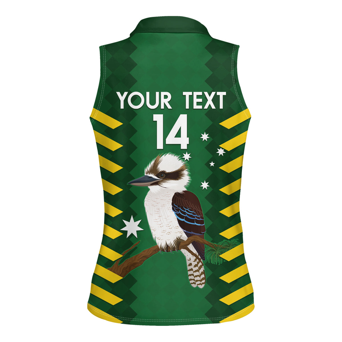 Custom Australia Field Hockey Women Sleeveless Polo Shirt Go Champions Kookaburras National Color