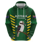 Custom Australia Field Hockey Zip Hoodie Go Champions Kookaburras National Color