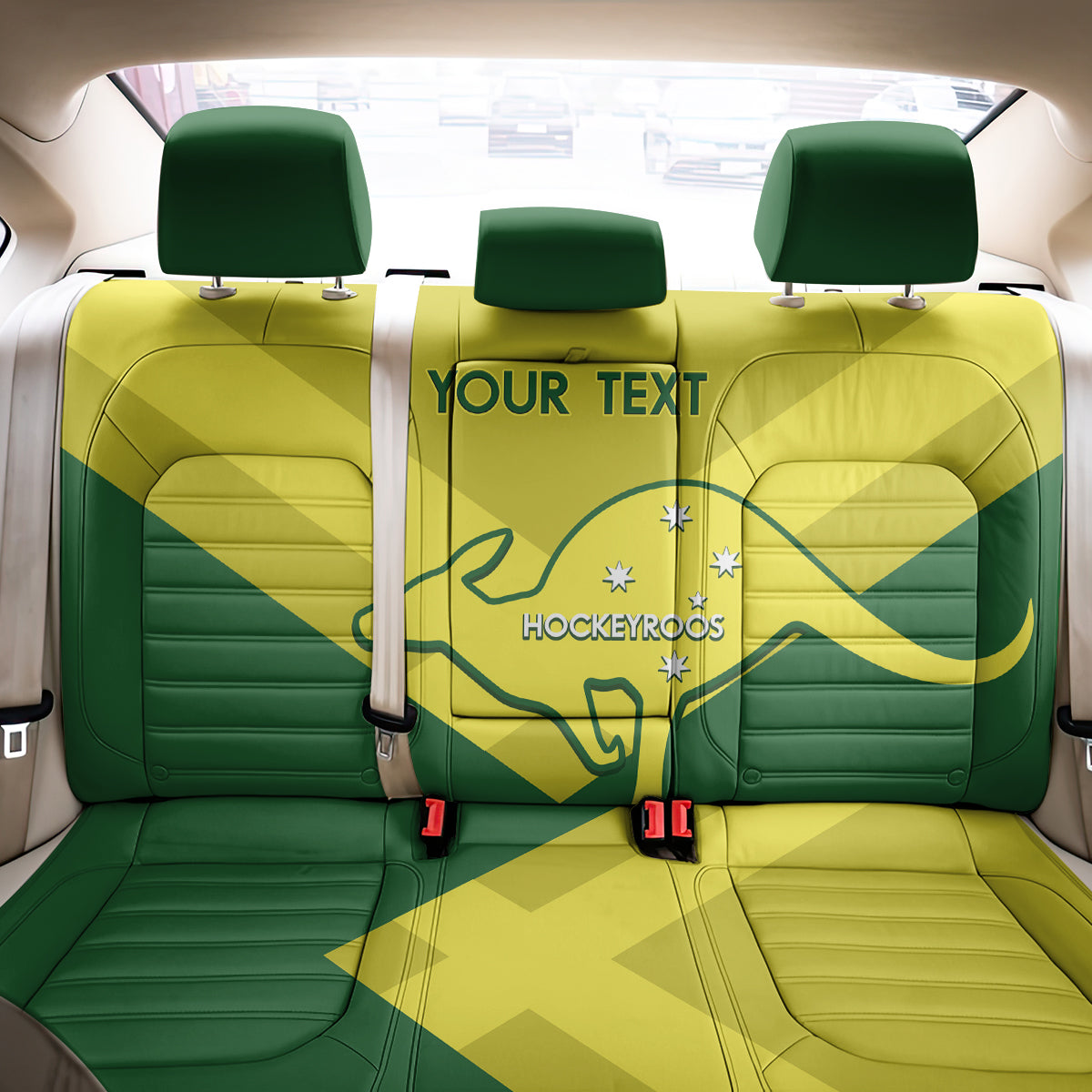 Custom Australia Field Hockey Back Car Seat Cover Go Champions Hockeyroos National Color