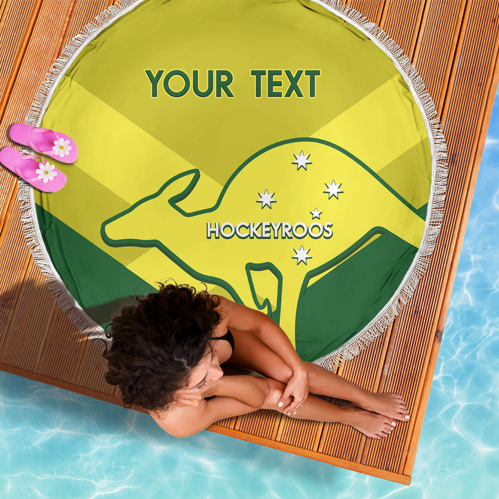 Custom Australia Field Hockey Beach Blanket Go Champions Hockeyroos National Color
