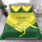 Custom Australia Field Hockey Bedding Set Go Champions Hockeyroos National Color