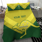 Custom Australia Field Hockey Bedding Set Go Champions Hockeyroos National Color