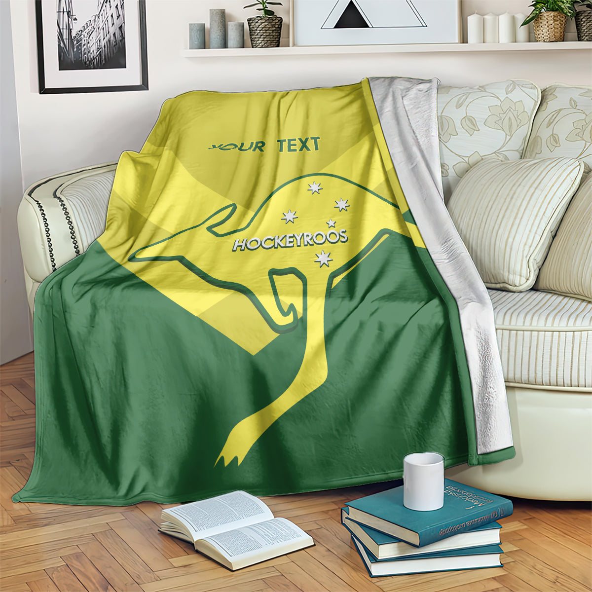 Custom Australia Field Hockey Blanket Go Champions Hockeyroos National Color