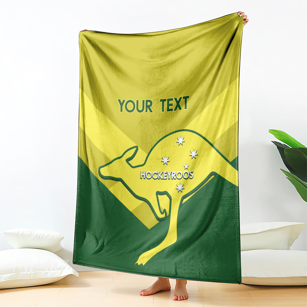 Custom Australia Field Hockey Blanket Go Champions Hockeyroos National Color