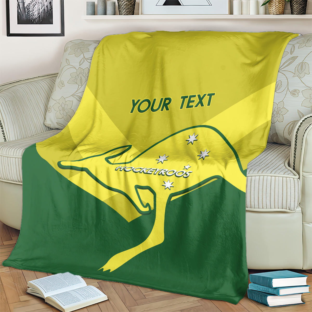 Custom Australia Field Hockey Blanket Go Champions Hockeyroos National Color