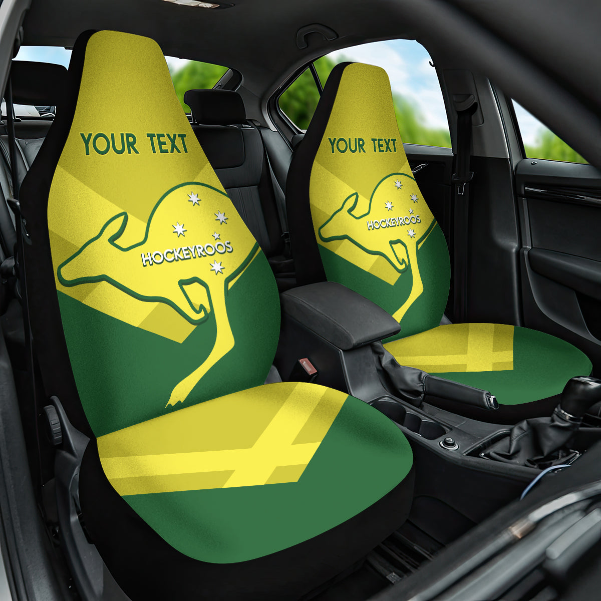 Custom Australia Field Hockey Car Seat Cover Go Champions Hockeyroos National Color