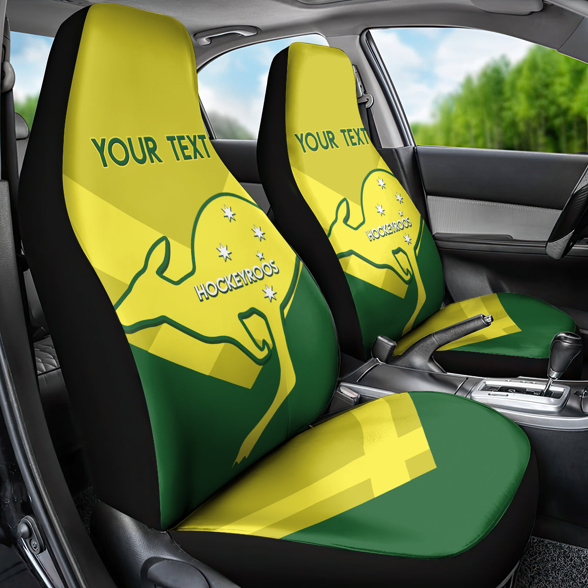 Custom Australia Field Hockey Car Seat Cover Go Champions Hockeyroos National Color