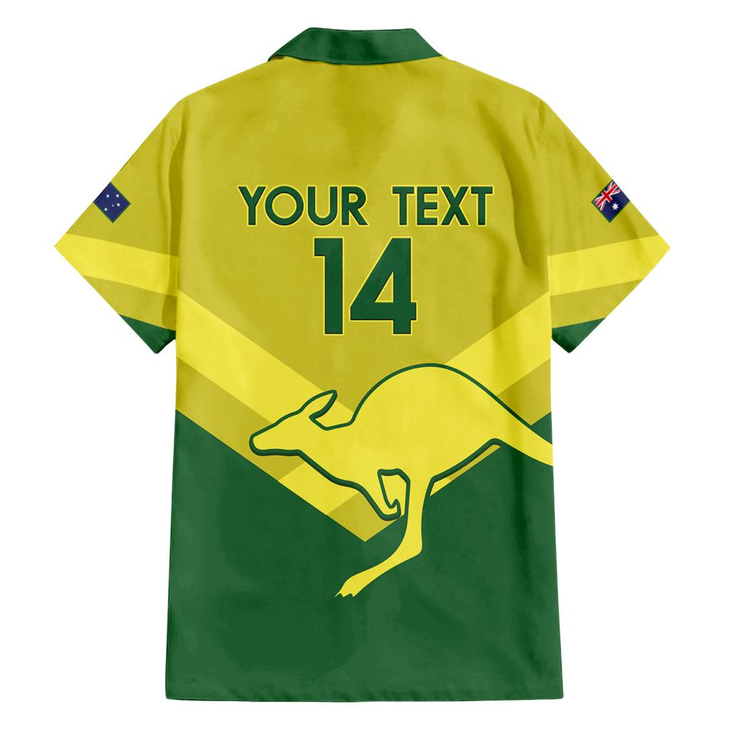 Custom Australia Field Hockey Family Matching Long Sleeve Bodycon Dress and Hawaiian Shirt Go Champions Hockeyroos National Color