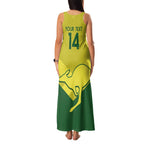 Custom Australia Field Hockey Family Matching Tank Maxi Dress and Hawaiian Shirt Go Champions Hockeyroos National Color