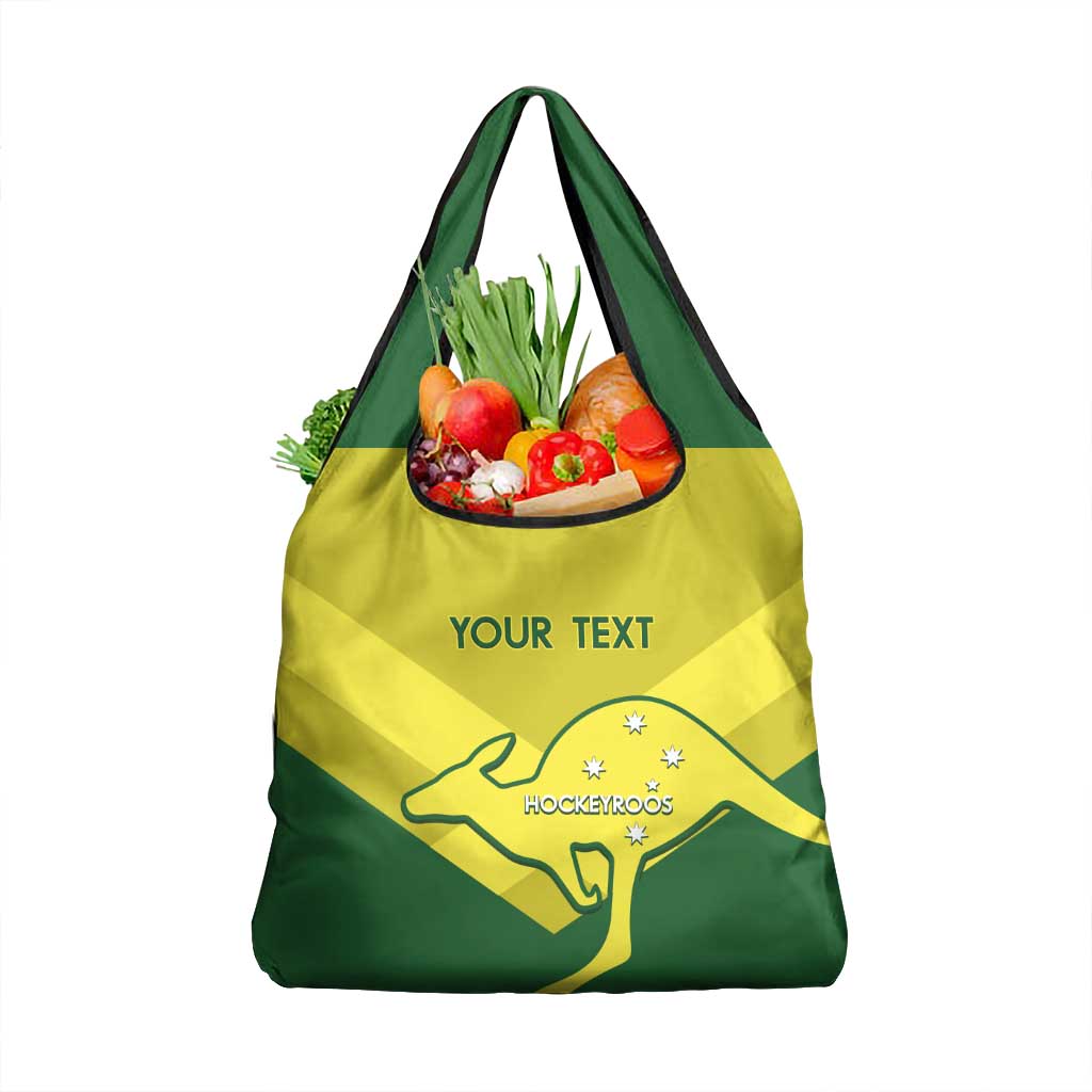 Custom Australia Field Hockey Grocery Bag Go Champions Hockeyroos National Color