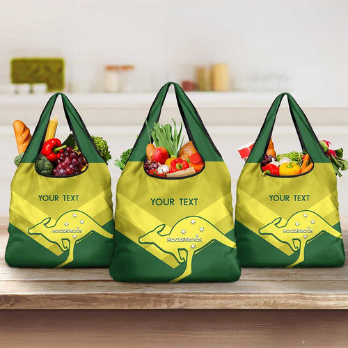 Custom Australia Field Hockey Grocery Bag Go Champions Hockeyroos National Color